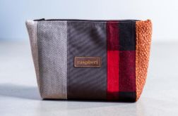 Kosmetyczka MAXI patchwork w kratę