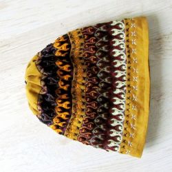 czapka beanie -sztuka hand made