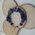 Niezwykła bransoletka z Lapis Lazuli "Motyle" - Niespotykana bransoletka z Lapis Lazuli