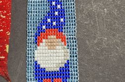 Skrzat Krasnal zimowy - Brelok zawieszka do kluczy torebki