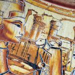 Papirus, Nefertiti i Tutanchamon, 60x40 cm, obraz, Oryginalny 100%, Egipt, papier papirusowy 40 - 
