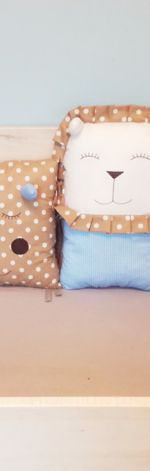 Ochraniacz modułowy beż błękit + 2 moduły