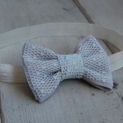 Opaska niemowlęca - Z kokardą - rezerwacja dla pani Kasi