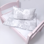 Zimowa pościel dla lalki- łóżko Ikea - Pościel dla do łóżeczka  Ikea