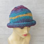 Super gruba czapka zimowa kolorowa - nietuzinkowa czapka