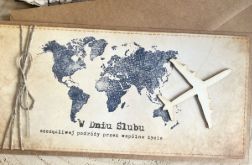 137, Kartka na ślub w szczęśliwą podróż z samolotem