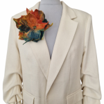 Broszka kwiat Feltmondo  - Wełniana broszka