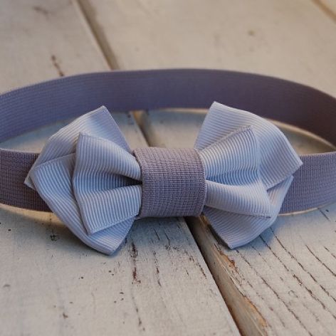 Opaska niemowlęca - Na szaro