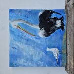 Nasze Randez-Vous,  obraz akrylowy na płótnie 50x50x2 cm - 