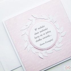 Kartka ŚLUBNA z cytatem #1