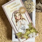 227,Kartka na komunię w pudełku dla dziewczynki  - 227,Kartka na komunię w pudełku dla dziewczynki