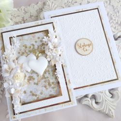 Ślubna kartka w pudełku 1051