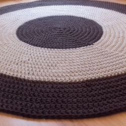 Bawełniany okrągły dywan 135cm