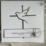 Kartka w pudelku! Komunia Święta! Duzy format! - 