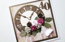 Kartka URODZINOWA z zegarem #1