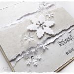 Kartka świąteczna ze śnieżynkami - 