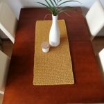 Bieżnik ręcznie robiony,obrus na stół ,35x120cm 5mm. - 