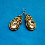 Kolczyki Złoto i Zieleń - 