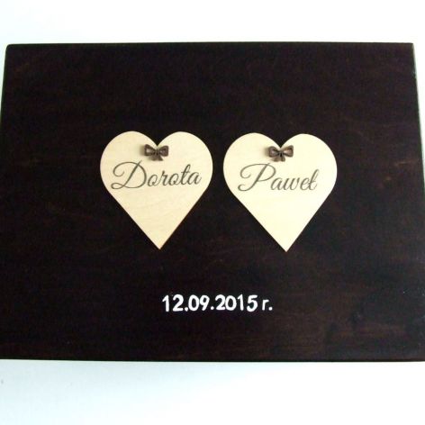 Ślubne pudełko na koperty "Rustic Love"