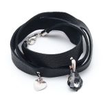 Skórzana bransoletka Black Black - 