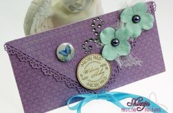 Kopertówka z okazji ślubu-'turkusy i błękity'