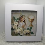 Kartka komunijna dla dziewczynki w pudełku 01 - 