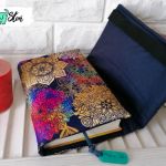Otulacz / etui na książkę ~ tęczowe mandale - 