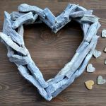 Drewniane serce na Walentynki - serce dla ukochanej