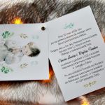 Delikatne zaproszenie komunijne - Chłopiec - zaproszenia komunijne dla chłopca z nitem delikatne zaproszenia na komunię pierwsza komunia święta