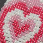 Brelok Serce tkane z koralików Prezent na Walentynki Handmade - Brelok Serce tkane z koralików Prezent na Walentynki Handmade