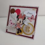 Personalizowana kartka urodzinowa Minnie - Personalizowana kartka urodzinowa Minnie