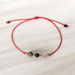 Bransoletka turmalin cytryn tygrysie oko - 2