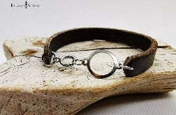 Skórzana bransoletka damska w stylu vintage