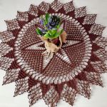 Serwetka w kolorze czekoladowym - obrus