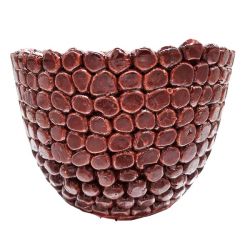 Ręcznie Robiona Brązowa Doniczka Ceramiczna – Styl i Trwałość 