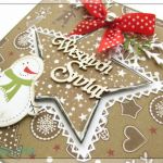 Piernikowa kartka świąteczna z bałwanem 4 - 