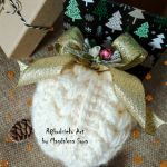 Bombka na szydełku, Bombka z włóczki, Boże Narodzenie - 