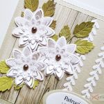 Kartka ŚLUBNA z białymi kwiatkami - Pamiątka Ślubu z białymi kwiatami
