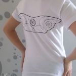 Anielska koszulka ze skrzydłami biała M - Koszulka białą rozmiar M