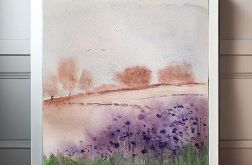 Pejzaż-akwarela 25/25 cm