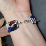 Bransoletka koralikowa styl awangardowy nowoczesny design Rękodzieło - Bransoletka koralikowa styl awangardowy nowoczesny design Rękodzieło