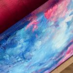 Obraz Abstrakcja "Stormy Sunset" - Detal - zamalowane boki