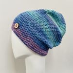 Czapka przejściowa cienka beanie smerf bawełna 39 - kolorowa czapka