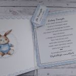 Kartka na roczek dla chłopca z misiem, personalizacja - Wnętrze kartki z życzeniami