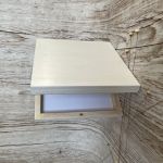 IHS Komunia św. drewniana kartka scrapbooking - 