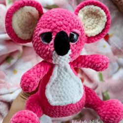 Koala, Miś, Maskotka, Koala na szydełku