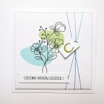 Minimalistyczna ręcznie robiona kartka na urodziny - Kartka handmade na różne okazje