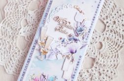 Romantyczna kartka ślubna DL GOTOWA