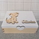 Szkatułka z imieniem, prezent dla dziewczynki - 3P04 - drewniana szkatułka dla dziewczynki