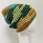 Gruba czapka beanie smerf kolorowa szydełkowa 15 - kolorowa czapka beanie